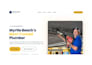 a 1 page website with a premium UI UX design